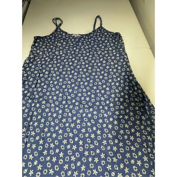 Free Assembly Bohemian Romantic Sky Blue Spaghetti Straps Midi Dress Size XXL - Picture 6 of 16